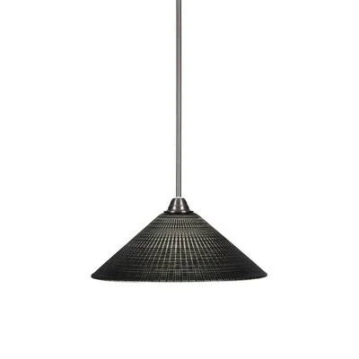Michell 1 - Light Single Cone Pendant Longshore Tides Shade Color: Black - Size: 58x22 H x 16x22 W x 16x22 D