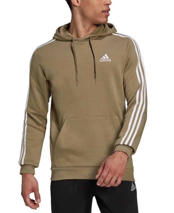 Adidas Men's Essentials Logo Hoodie - Black/White - Size XLT