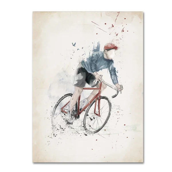 Trademark Fine Art Balazs Solti I Want to Ride My Bicycle Canvas Wall Art