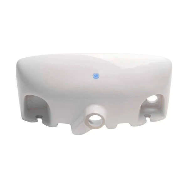 Small Bathroom Wall Mount Sink with Overflow - White