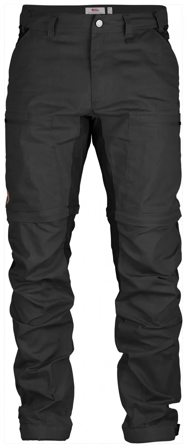 Fjallraven Abisko Lite Trekking Zip-Off Trouser - Men's Dark Grey/Black - 44 Regular