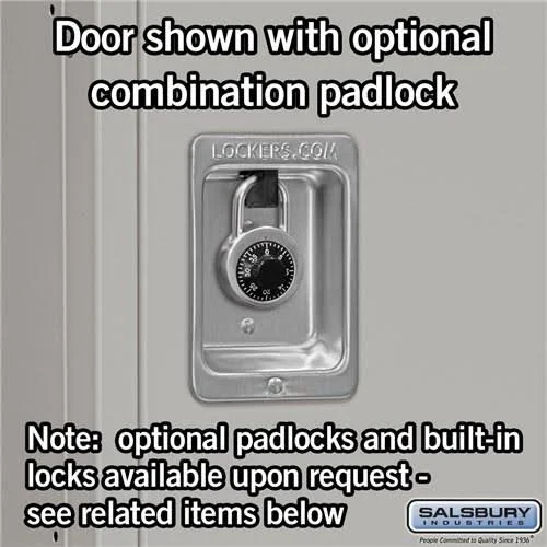 Salsbury Industries Tan-Triple Tier Standard Metal Locker-6 Feet x 12inches