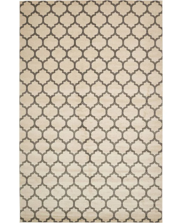 Unique Loom Philadelphia Trellis Rug - Beige/Gray (10& 6 x 16& 5)