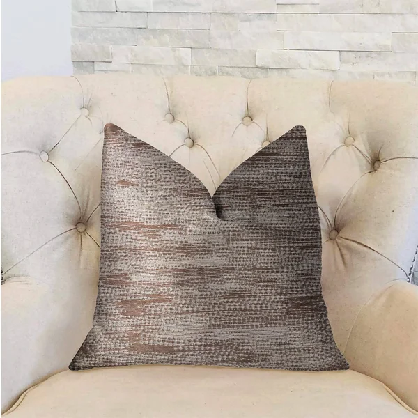 Plutus Pretty Oasis Brown Luxury Throw Pillow 20x22L x26x22W