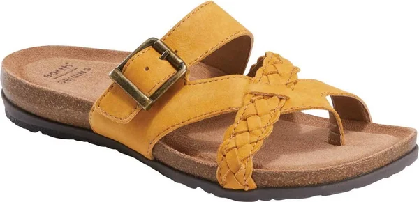 Women's Earth Origins Foster Sandal - Yellow - Size 9.5