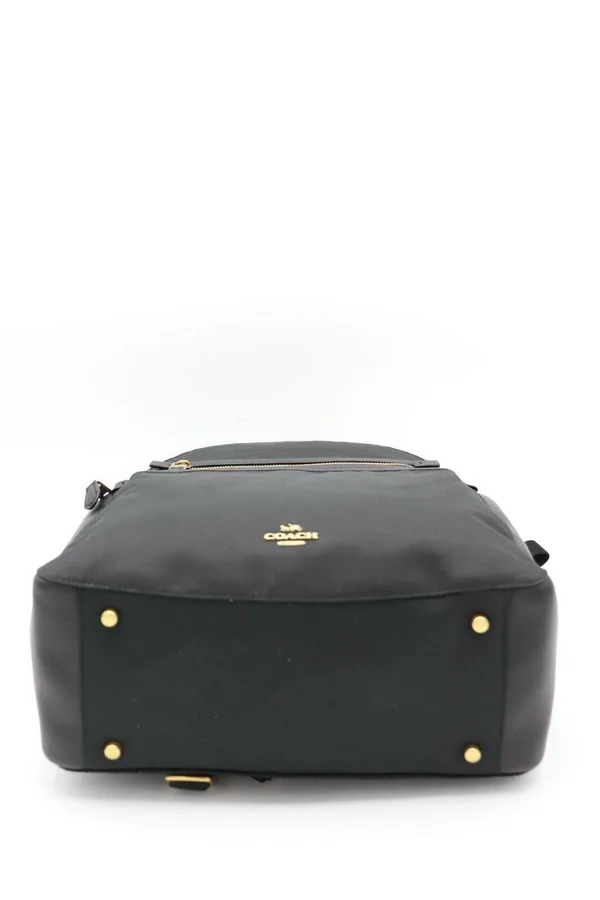 Coach Nylon Baby Backpack - Black/Brass
