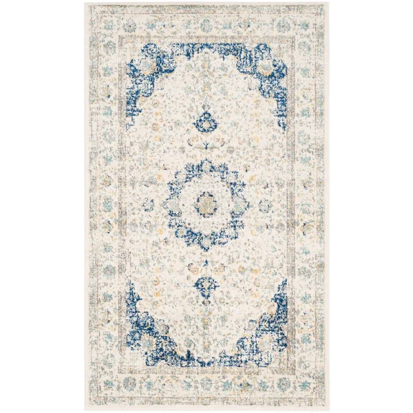 Safavieh Evoke EVK220D 2&2x22 x 9&0x22 Runner Grey, Ivory Area Rug