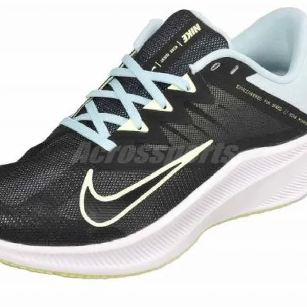 Nike Women's Quest 3 Running Shoe - Black - 9