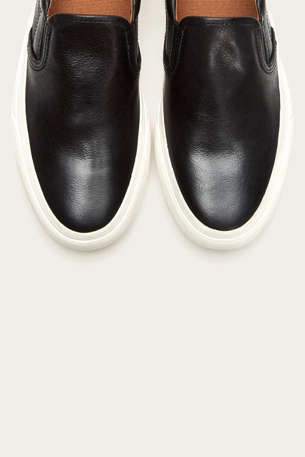 Frye Men's Ludlow Slip-On Sneakers - Black/White