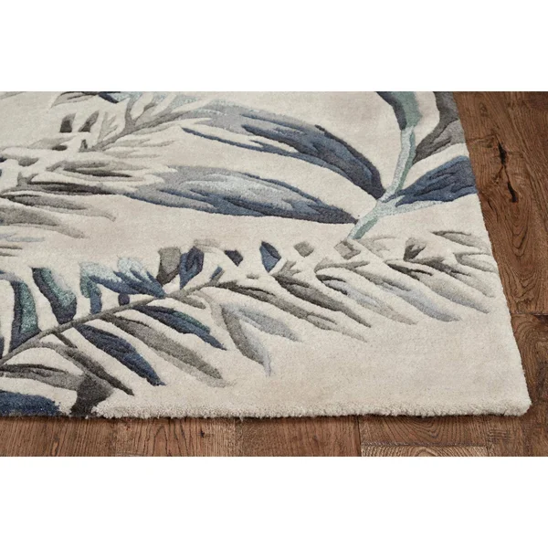 Kas Havana 2626 Grey/Blue Tropics Area Rug 30x22 x 50x22