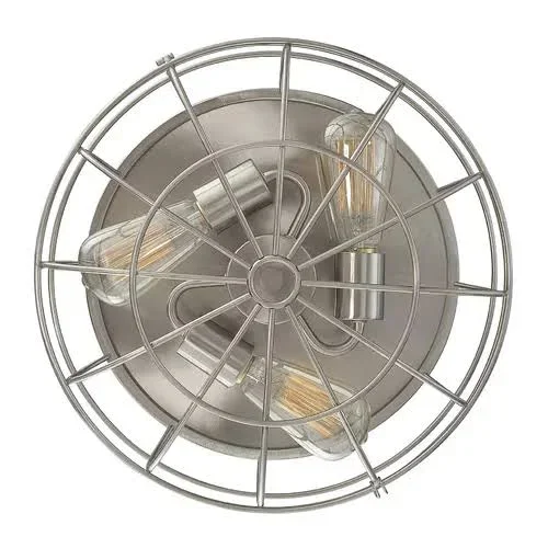 Birch Lane Heritage 3 - Light 15x22 Caged Dome Flush Mount