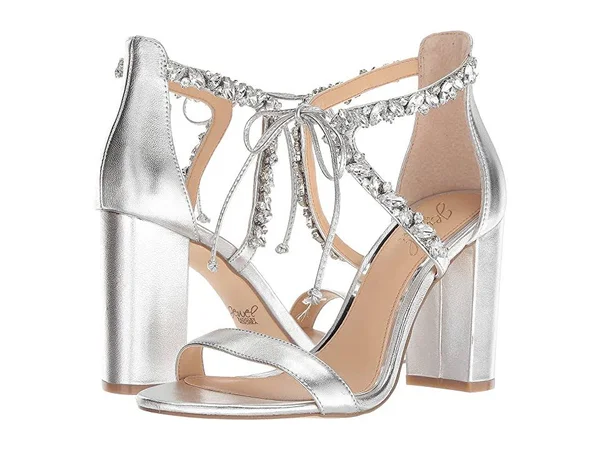 Jewel Badgley Mischka Thamar Women's Shoes Silver : 6 B