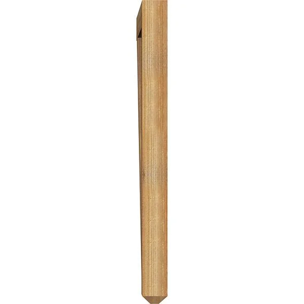 Ekena Millwork 4x22W x 36x22D x 48x22H Merced Craftsman Rough Sawn BRACKET, Western Red Cedar