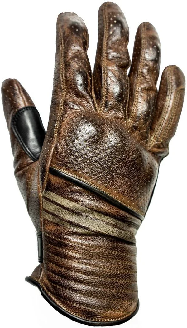 Helstons Corporate Camel Black Street Gloves Size T8