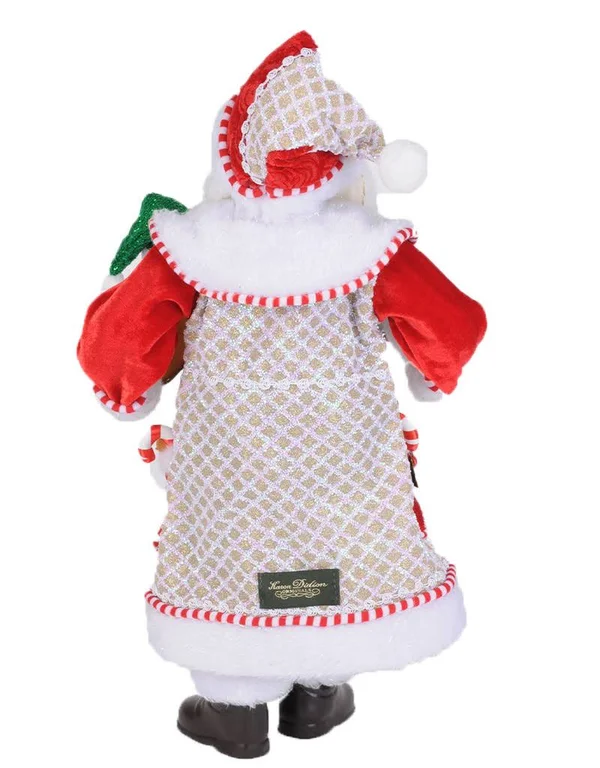 Karen Didion Originals Whimsical Gingerbread Santa Figurine - 19 Inches