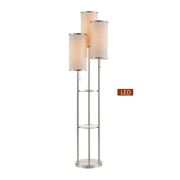 Carson Carrington Ingeback LED Tri-Light Shelf Floor Lamp