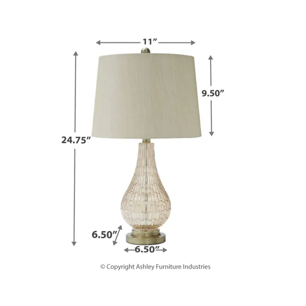 Ashley Latoya Champagne Glass Table Lamp