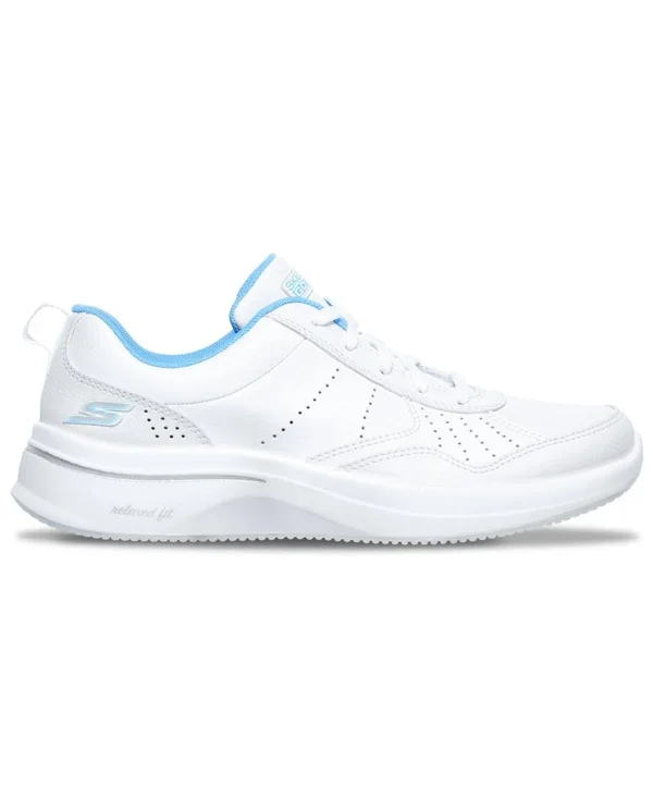 Skechers Women's GOwalk Steady Sneaker - White/Blue