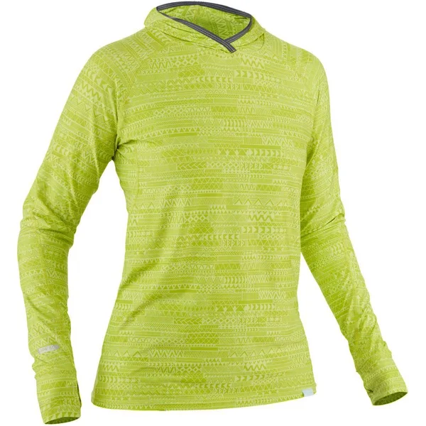 NRS, Women's H2Core Silkweight Hoodie - Cyan, S
