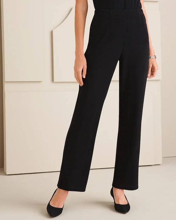 Women's Travelers Classic No Tummy Pants, Black, Size Xs Regular by Chico&s