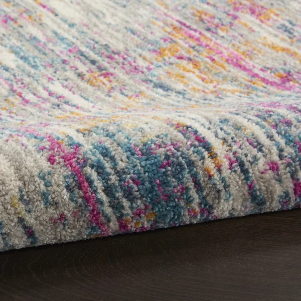 Nourison PSN09 Passion Ivory/Multi Area Rug- 9& x 12&
