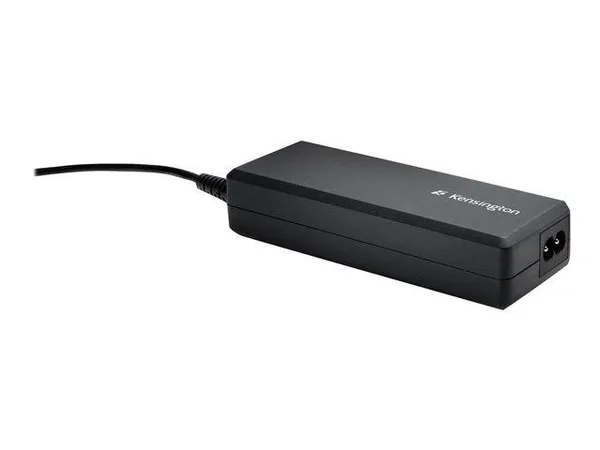 Kensington Wall Laptop Power Adapter, Universal Smart Tips, Black