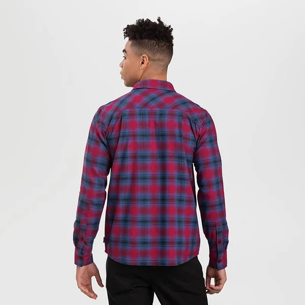 Outdoor Research Sandpoint Flannel Shirt - Men's Classic Blue Plaid - S