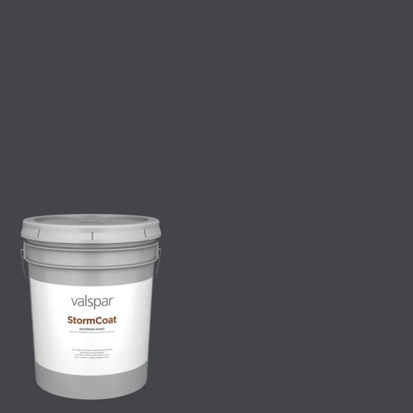 Valspar Pro Storm Coat Semi-Gloss Very Black 5011-2 Exterior Paint (5-Gallon) - 5011-2-148837