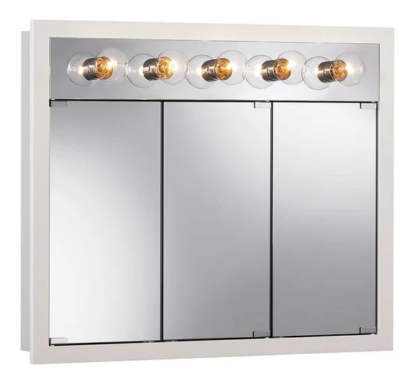 Jensen Granville 36x22x30x22 Classic White Medicine Cabinet - Surface Mount, 755379