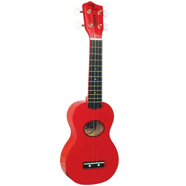 Eddy Finn EF-MN-RD Minnow Ukulele with Bag, Red