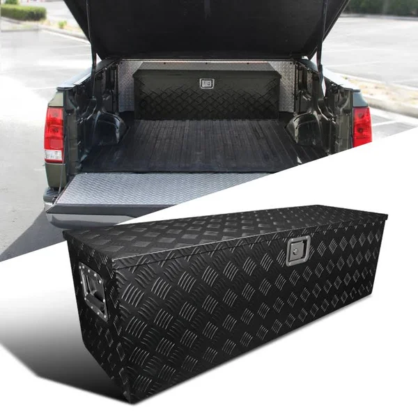 Spec-D - 49x15x15x22 Heavy Duty Black Aluminium Tool Box