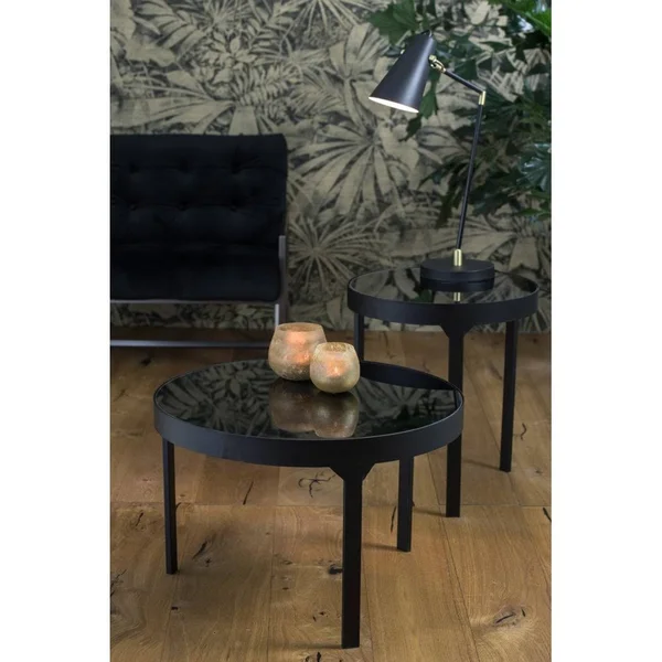 Light & Living Desk Lamp 76, 5x18x89, 5 cm Borre Matted Black/Shiny Desk Lamp