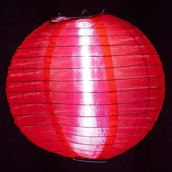36x22 Red Nylon Lantern, Durable Hanging Decoration
