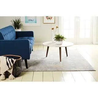 Copper Grove Maughold Area Rug (5&2x22x7&2x22 - Grey/Mustard), Gray