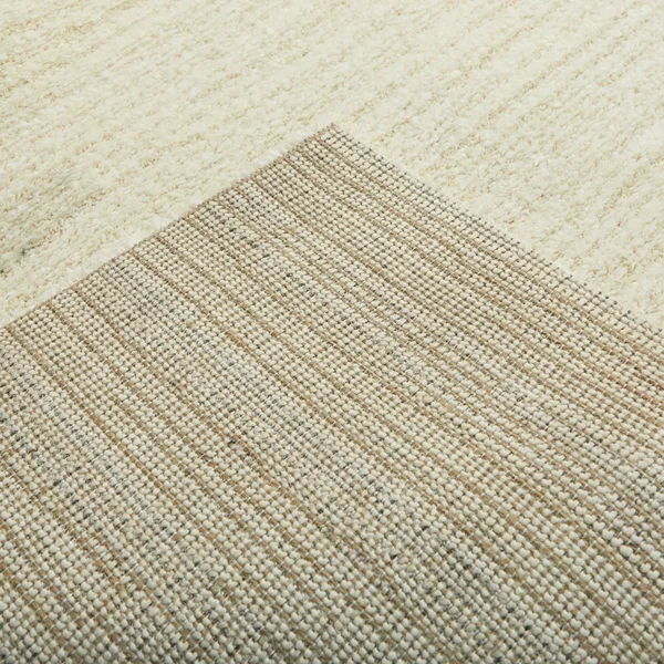 BALTA Callan White 5 ft. x 7 ft. Stripe Shag Area Rug