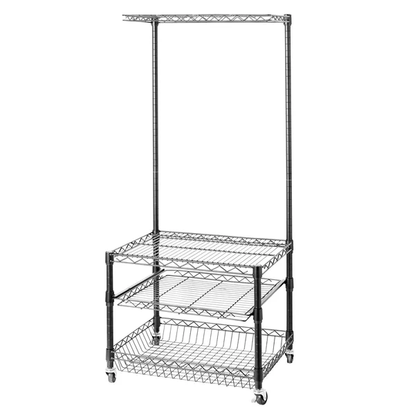 Suprima Portable Mini Fridge Organizer - Black