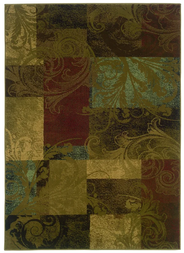 Oriental Weavers Hudson 036G1 Green Area Rug 10& x 13&