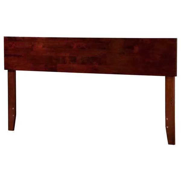 Leo & Lacey Full Panel Headboard in Walnut - LL-1652691