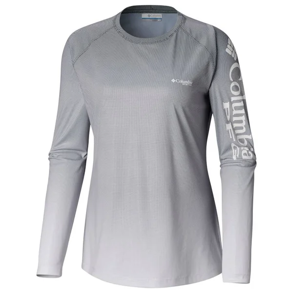 Columbia Women & S PFG Tidal Deflector Long Sleeve Shirt - Clear Water Gradient
