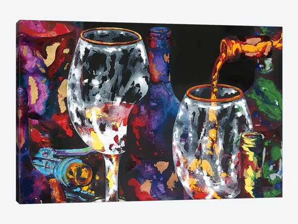 iCanvas Winemaker&s Choice Art by Vaso Peritos Canvas Art Wall Decor ( Food & Drink > Drinks > Wine art)