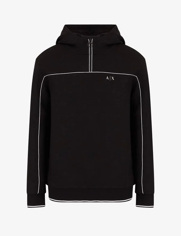 Armani Exchange Men Polyester, Viscose, Elastane Hoodie - Size XS, Black 1
