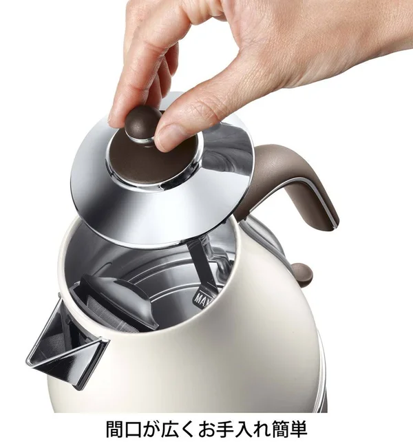Delonghi Electric Kettle 1.0L Icona Vintage Collection KBOV1200J-BG Dolce Beige