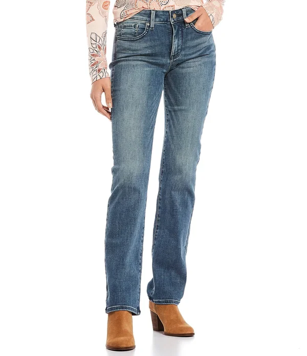 Nydj Marilyn Straight Leg Jeans, Size Reg 6, Lazaro