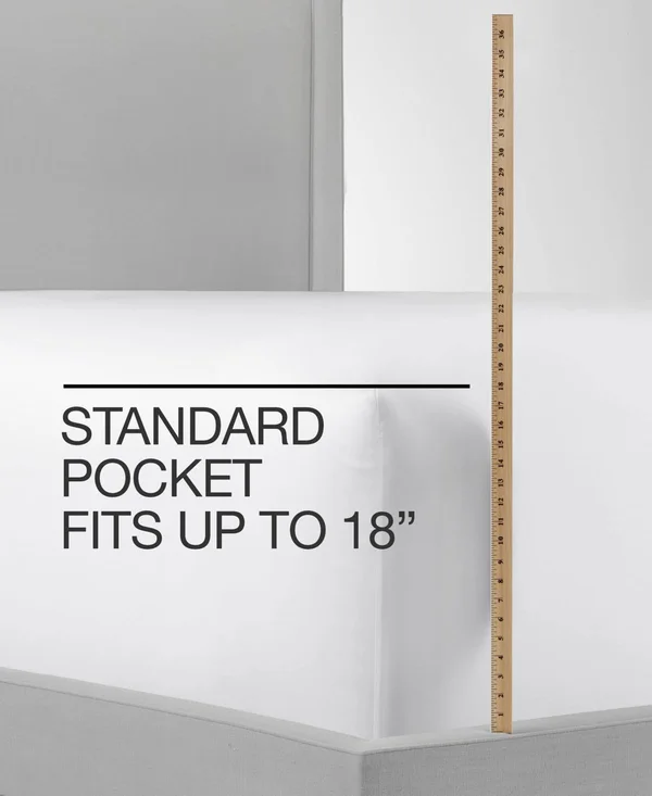 Martha Stewart Collection 3-Pc Printed Twin Sheet Set - 400 Thread Count 100% Cotton Percale, Created for Macy's - Brook