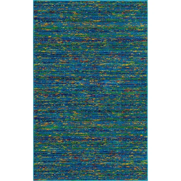 Unique Loom Calypso Mento Area Rug - Blue - 5' 3 x 8' 0