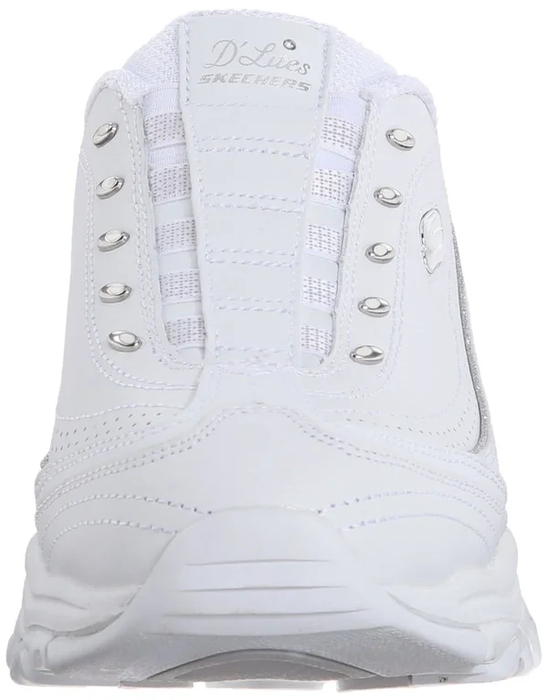 Skechers Women's D&Lites - Bright Sky Sneakers - White - 8