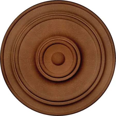 21 7/8 inchod x 2 3/8 inchp Classic Ceiling Medallion (FOR Canopies Up to 5 1/2 inch), Hand-Painted Polished Copper, Bronze