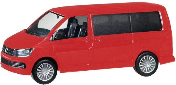 Herpa 028738-002x22 VW T6 Multivan Model Set - Cherry Red