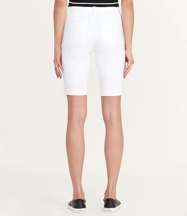 Lauren Ralph Lauren Women's Stretch Cotton Shorts - Lauren Navy - 8
