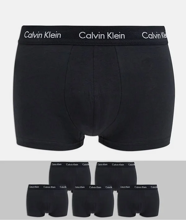Calvin Klein Low Rise Trunk 5 Pack Mens Boxer Shorts